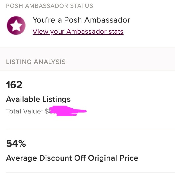 MY POSH STATS - Picture 2 of 4